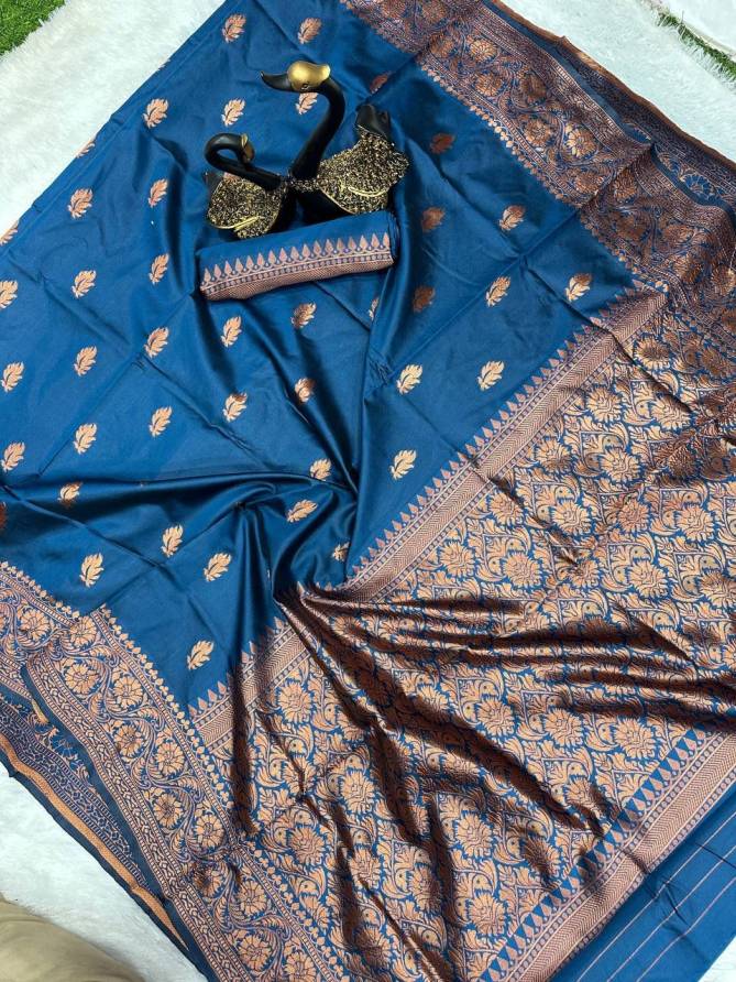 SF 708 Organic Banarasi Lichi Silk Sarees Wholesale Price In Surat